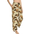 thumbnail image 6 of Salouo Cute Squirrel with Green Leaves Print Women's Pajama Pants Casual Loose Sweatpants PJs Flowy Pants Drawstring Palazzo for Women Wide Leg Pants Lounge Pajama -Small, 6 of 8