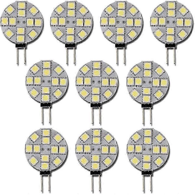 10x G4 LED Bulb DC 12V Non Dimmable White 6000K Light Bulb Replacement 20W Halogen Lamp