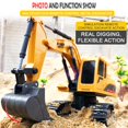 thumbnail image 3 of Remote Control Massive Dump Truck 1 24 Hobby RC Trucks with Sound and Lighting 9 Channel Cargo Engineering Vehicle  for Kids, 3 of 9