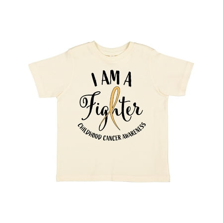 

Inktastic I Am a Fighter- Childhood Cancer Awareness Gift Toddler Boy or Toddler Girl T-Shirt