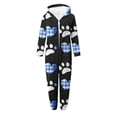 thumbnail image 4 of EGNMCR Combinaison Fille Manches Longues Combinaison à Capuche Pyjama Décontracté Hiver Chaud Combinaison de Nuit Fille Polyester Combinaison, 4 of 5