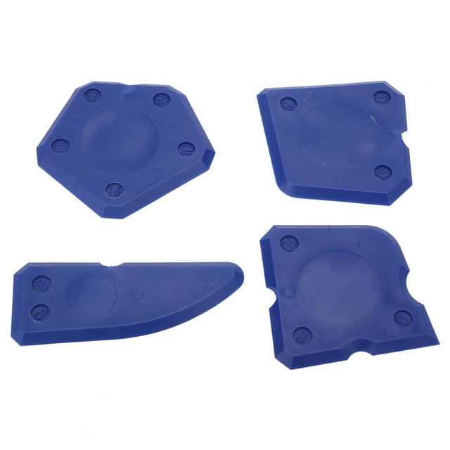 JUEGO DE HERRAMENTAS para Calafioto de Silicona, Herramiente de Acabado de Sellador, Raspador de Ciento de Vidrio de Silicona para suelo de Cocina y Baña, 4 UDs.