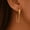 Gold, variant on Chained Small Hoop Earrings in 925 Sterling Silver with 18K Gold Vermeil, 1 Micron Gold, Dainty Lightweight Chain Hoops, 35x13mm