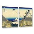 thumbnail image 2 of ArtWall Katsushika Hokusai "Mitsui Shop on Suruga Street in Edo" 2-Piece Gallery-Wrapped Canvas Set, 2 of 2