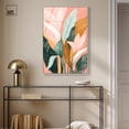 thumbnail image 3 of Peach and Palm Framed High-Gloss Acrylic Glass Wall Art Natures Art Prints by Art Remedy, Silver Frame, 24 x 36, 3 of 7