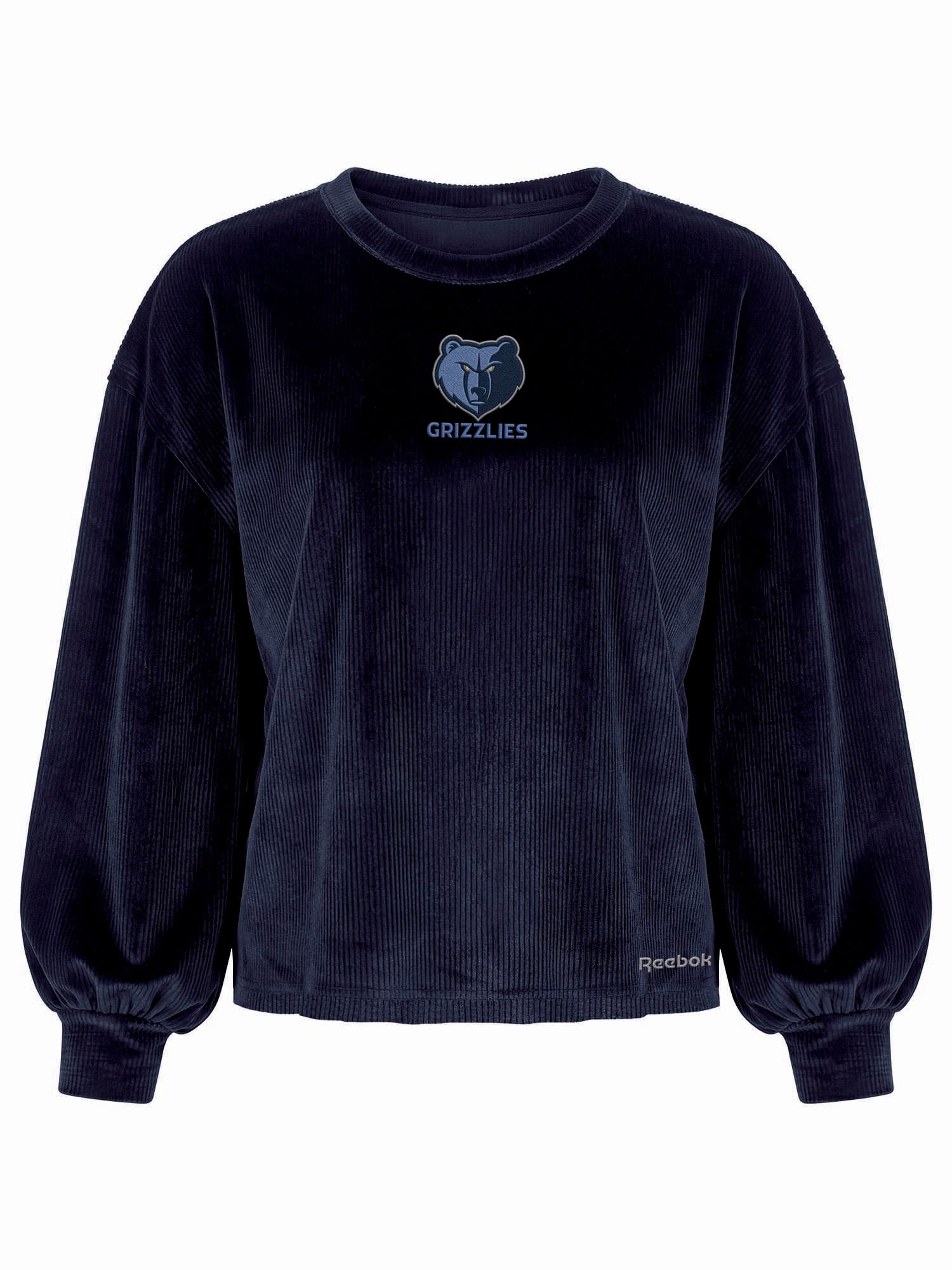 Memphis Grizzlies Reebok Womens Crew Neck Pullover with Balloon Sleeves