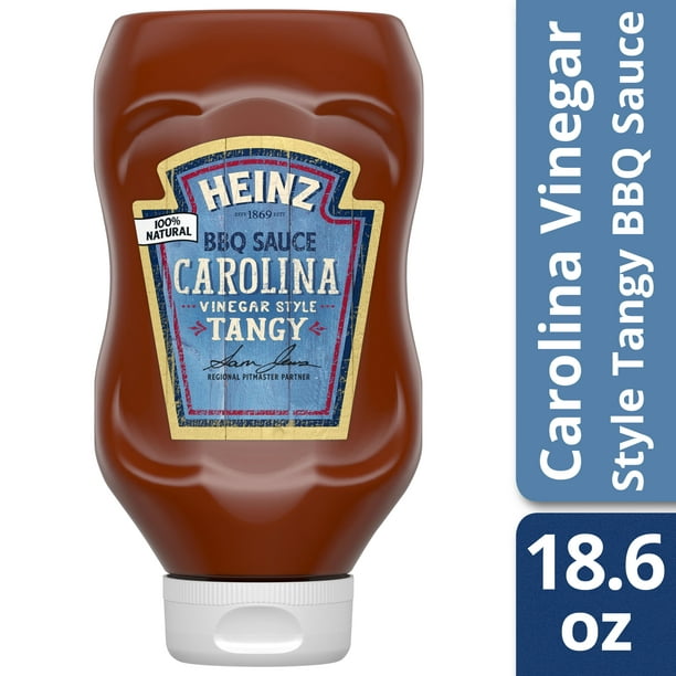 Heinz Carolina Vinegar Style BBQ Sauce, 18.6 oz Bottle - Walmart.com ...
