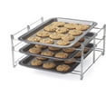 thumbnail image 6 of Nifty Solutions 3-Tier Insert with 3 Non-Stick Cookie Sheets Baking Rack, One Size, Charcoal and Chrome, 6 of 6