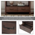 thumbnail image 5 of uhomepro Buffet Cabinet Sideboard Console Table for Entryway, Kitchen Storage Cabinet with 2 Drawers, Bottom Shelf, Home Furniture Console Table, Upgrade Solid Wood Frame & Legs, Espresso, 5 of 12