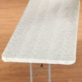 Marble Vinyl Elasticized Banquet Table Cover