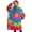 Colorful Tie Dye, variant on Oversized Wearable Blanket Hoodie,Rainbow Tie Dye Radial Pattern Sherpa Blanket Hoodie with Super Pockets,Super Warm Fuzzy Pullover for Women & Men