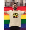 thumbnail image 2 of Lgbtq+ Power T-Shirt Men -Smartprints Designs, Male XX-Large, 2 of 4