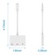 thumbnail image 4 of Adaptador De Teléfono Adaptador 3 en 1 Divisor de cable de 8 pines y 3,5 mm para adaptador de teléfono Apple iPhone Likrtyny Para estrenar, 4 of 4