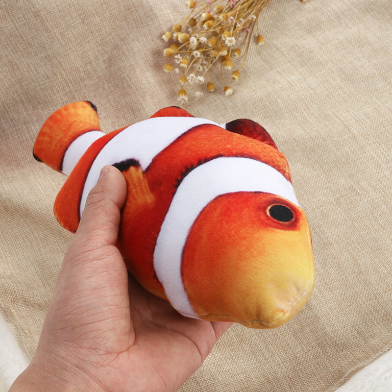 Homemaxs Creative Fish Shape Throw Pillow ry Bedroom Plush Stuffed Toy Home  Decor Birthday Gifts 30cm (Clown Fish) 