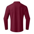 thumbnail image 4 of IROINNID Soft Shirt for Men Casual Solid Turtleneck Pullover T-shirt Bottoming Shirt,Wine, 4 of 5