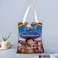 thumbnail image 2 of Ratatouille Bolso de tela con estampado de lienzo para mujer, bolsa de compras reutilizable y estética, con cremallera interior, regalo para mujer,40*45cm., 2 of 6