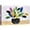 B28-2106-387-YUK39, variant on PixonSign Canvas Print Wall Art White, Yellow, Blue Daisies in Vase Floral Wilderness Illustrations Modern Art Rustic Colorful Multicolor Ultra for Living Room, Bedroom, Office - 32"x48"