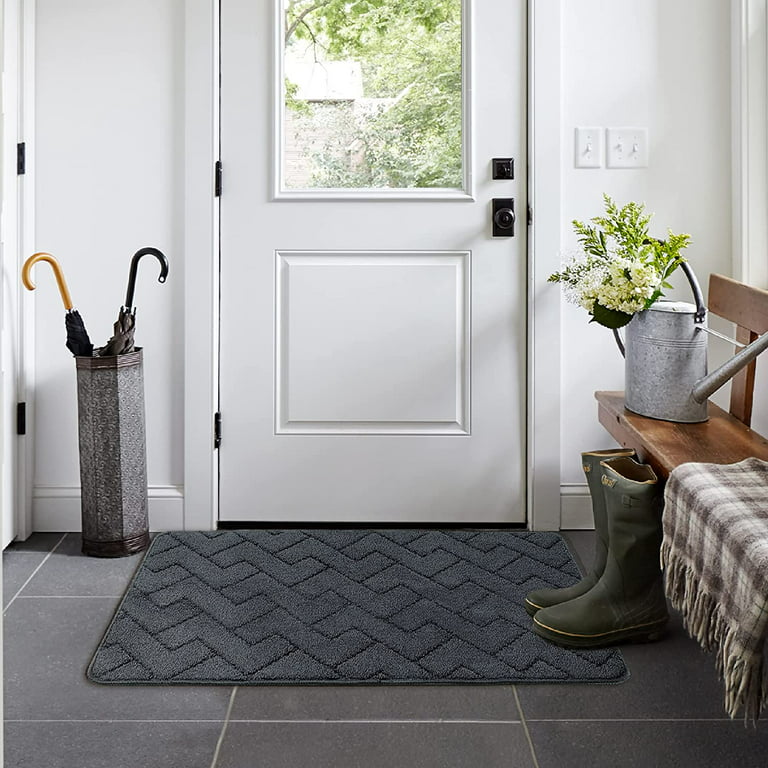 Walensee Indoor Doormat, Front Door Mat for Entrance, 32 inchx48 inch Light Grey, Size: 32 x 48, Gray