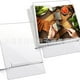 thumbnail image 2 of 2 Piezas de acrílico transparente Cookbook Stand para la cocina del contador ajustable Cookbook Holder Tablet Recipe Book Holder Display Rack para Cocina Sala de estar Dormitorio, 2 of 8