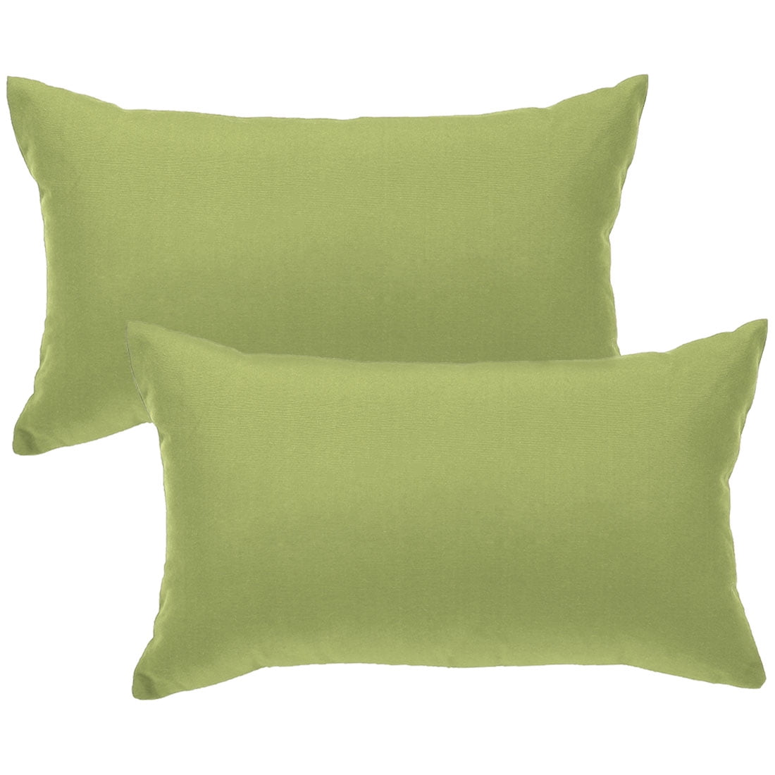 Unique Bargains 2Pack Canvas Decorative Throw Pillow Cover Green 12" x