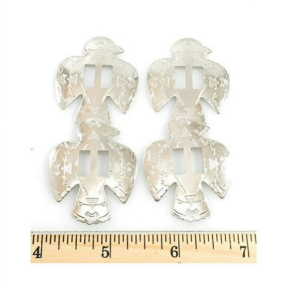 Conchos 1 1/2" Thunderbird Nickel Finish 25 Pcs