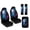 Wolves Floral Moon, variant on Xixirimido Car Seat Protection Set 5 Pieces Breathable PU Leather Front Seat Covers with Seat Belt and Console Covers Universal Fits Most Cars, Wolf Red Blue Fire
