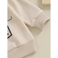 thumbnail image 6 of Wassery Baby Boys Girls Fall Outfits Clothes 6M 12M 18M 24M 3T Kids Boys Girls Long Sleeve Letter Print Sweatshirt and Long Pants Casual Autumn Clothing for Toddler Boys Girls, 6 of 9