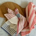 thumbnail image 7 of Hilana Upcycled Cotton Andana Striped Tablecloth Set Magenta, 7 of 7