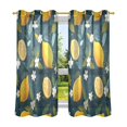 thumbnail image 6 of Yayeee Window Curtains Set of 2 for Living Room Light Filtering 63"x42", Green Lemons, 6 of 7