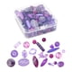 thumbnail image 2 of Surtido de cuentas sueltas de acrílico para hacer pulseras y collares (DIY), de aproximadamente 5,5 a 20 mm. Violeta, 2 of 3
