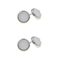 thumbnail image 3 of Guardurnaity Pendientes de tuerca joyería elegante decoración estilo Simple señoras pequeños pendientes de tuerca adorno de vestir para mujer Type7 NO7, 3 of 6