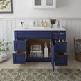 thumbnail image 3 of 48 in. W x 21 in. D x 32.5 in. H Bath Vanity Cabinet without Top in Blue, 3 of 5