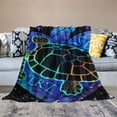 thumbnail image 2 of Qinduosi Who Loves Throw Blanket for Women Men Sea Turtle Blanket Gifts for Adults Lightweight Blanket Inches for Bed All Season, 2 of 6
