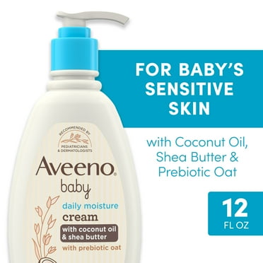 Aveeno Baby Daily Moisturizing Body Lotion Cream for Baby and Toddler with Nourishing Oat, 12 fl oz