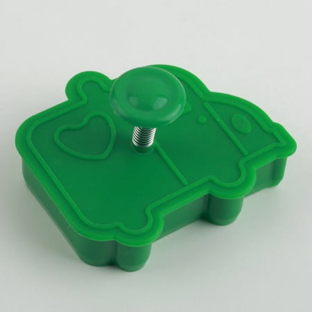 

OCDAY 4Pcs Plastic Biscuit Cake Fondant Decorating Plunger Cutter Mold Mould