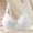White, variant on VISALY T-Shirt Bras Lace Bras Women's Casual Fashion Large Size Bra Thin Sponge Underwear Lace Bra Spaghetti Strap Bra Comfortable Bras For Women Bras For Women Black 100C