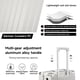 thumbnail image 3 of Equipaje MYER Hard Shell Carry On, aluminio de 20 pulgadas, color blanco lechoso, 3 of 8