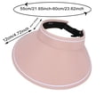 thumbnail image 4 of LRen Tea Party Hats Women Visor Sun Hat Wide Brim Adjutable Ponytail Packable Beach Holiday Summer Sun With UPF And Breathable Design, 4 of 6