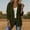 Army Green, variant on XPMWRP Women's Cotton Blend Casual Blazer Jacket, Notched Lapel Button Down Loose Fit Work Coat with Patch Pockets Brown L