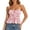A-Pink2136, variant on Bibifish Womens Tank Tops Spaghetti Strap Square Neck Multi Tier Drawstring Floral Camisoles Ruffle Hem Summer Sleeveless Shirts