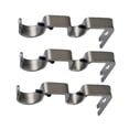 thumbnail image 1 of Juego de 3 piezas de Soportes colgantes Para pared Zulema gris Soportes de barra de cortina doble, 1 of 6