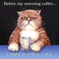 thumbnail image 3 of CafePress - Coffee Cat Hoodie (Dark) - Pullover Hoodie, Classic, Comfortable Hooded Sweatshirt, 3 of 4