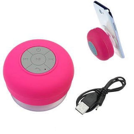 Waterproof Wireless Portable Water Resistant Speaker With Built-In Mic - Pink price history on PriceWatchPro