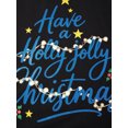 thumbnail image 3 of Christmas Family Pajama Matching Set Letters Print T-shirt Plaid Pants, 3 of 9