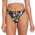 thumbnail image 1 of Fotbe Floral Insects Tanga Sin Costuras para Mujer con Estampado – Panties Invisibles, Transpirables y Cómodos para Uso Diario-3X-Large, 1 of 6
