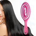 thumbnail image 4 of Peine de cepillo de pelo ventido para peluquería Barbero de pelo resina rosa Zulema Cepillo de pelo ventilado, 4 of 8