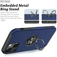 thumbnail image 3 of Entronix Case Designed for Apple iPhone 14 Heavy Duty Case with Built-in Kickstand, Dual Layer Protection with Rotating Holder Ring, Sturdy Case for Apple iPhone 14, Navy, 3 of 6