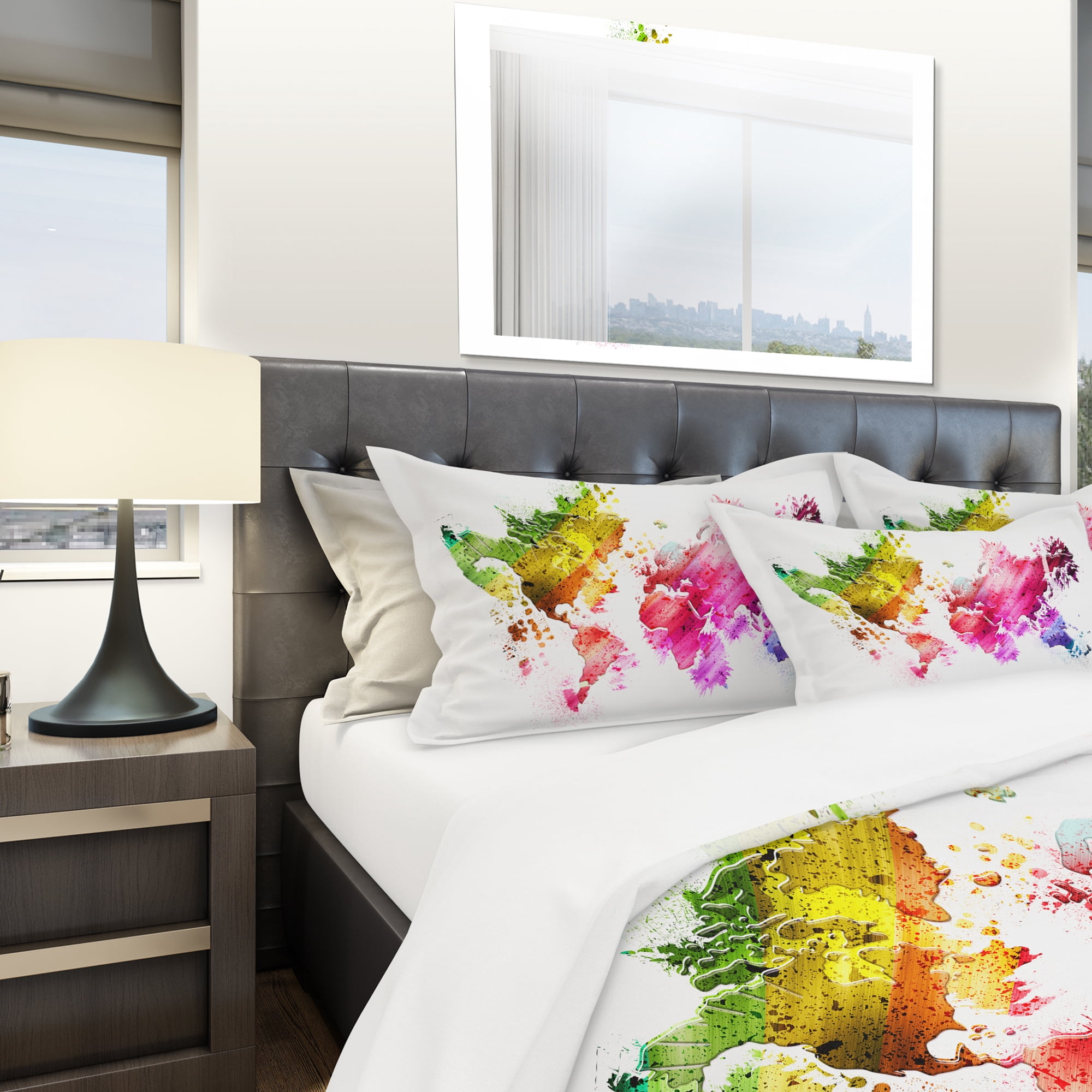 Designart 'Colors of The World' Modern & Contemporary Duvet Cover Set
