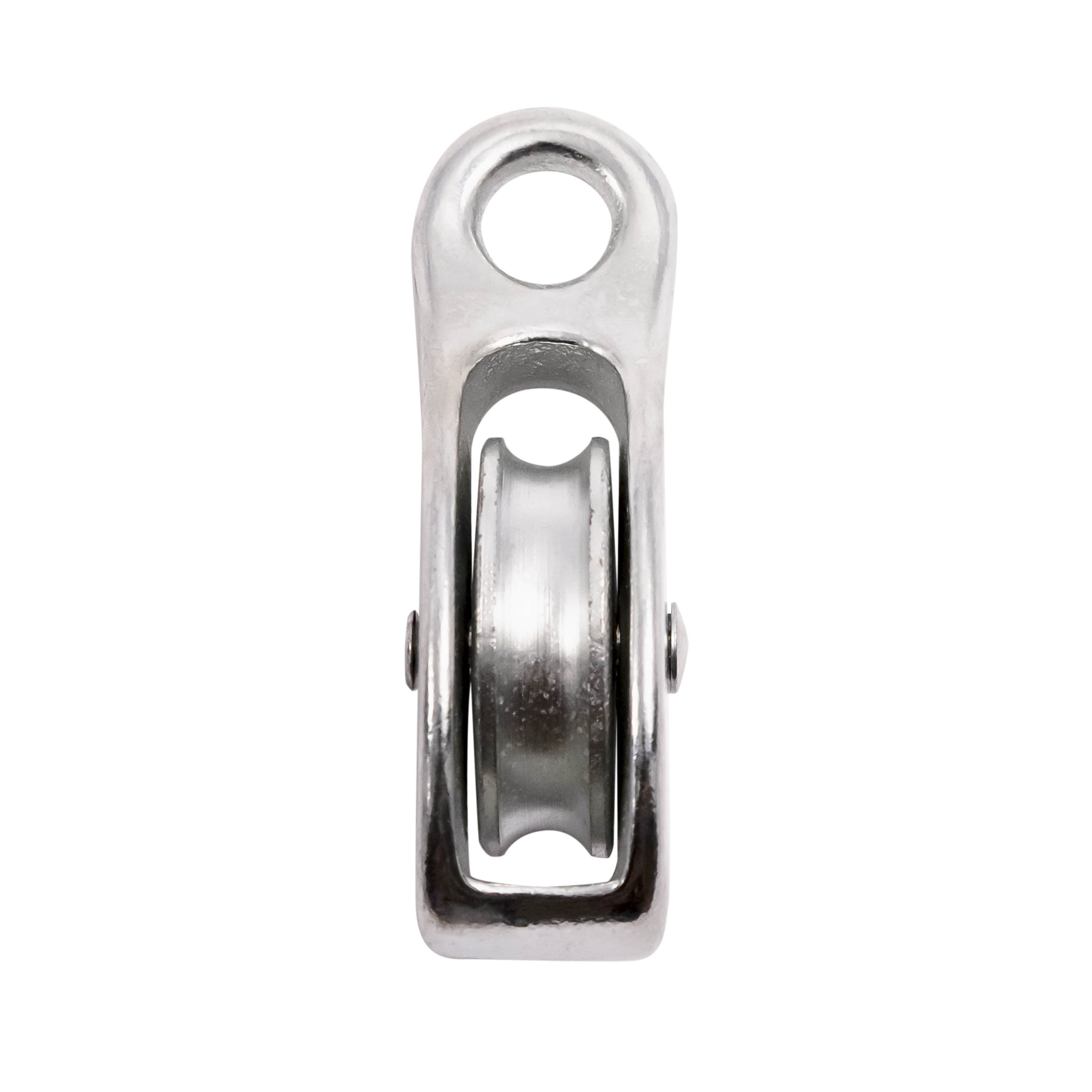 Secureline Item# 7092P-6P, Pulley Rigid Eye, Single Sheave 2", Nickel Plated
