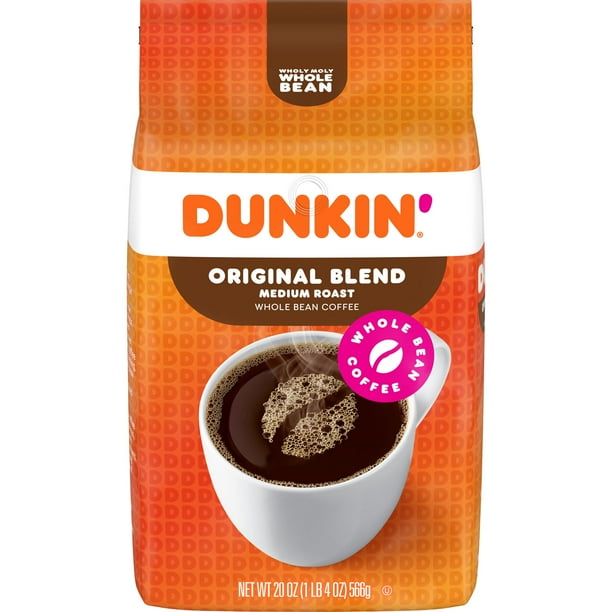 Dunkin' Original Blend Whole Bean Coffee, 20 Ounces